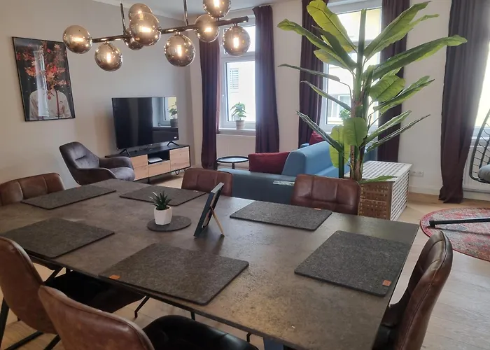 Maremar - Style-loft Am Ferberturm - 2 Schlafzimmer - Luxus Boxspringbett - Arbeitsplaetze - Highspeed Wlan * 게라